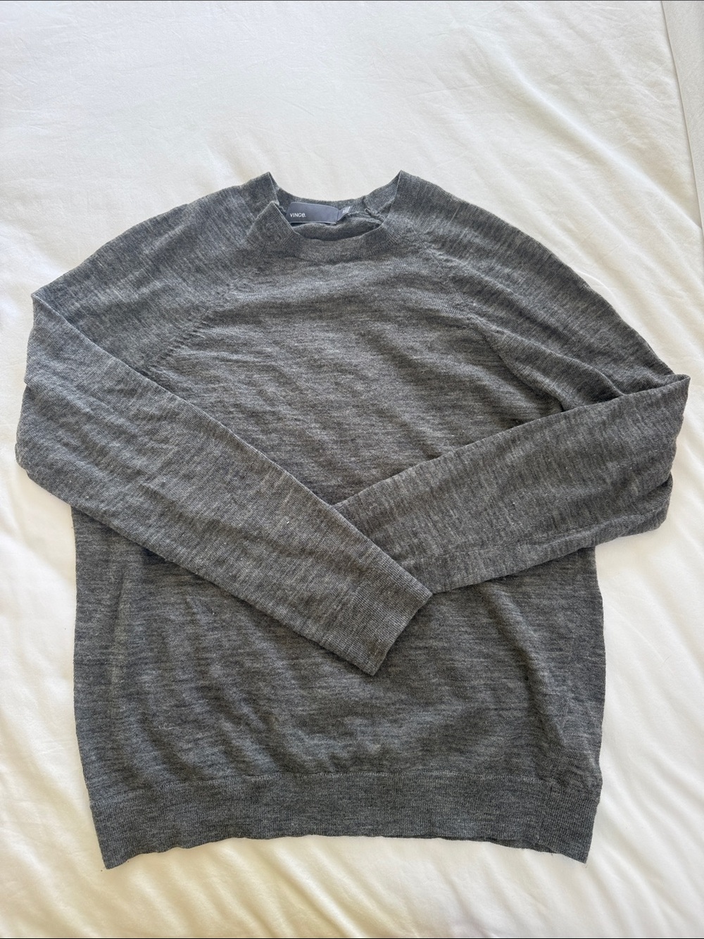 Vince Heather Charcoal Crewneck Sweater